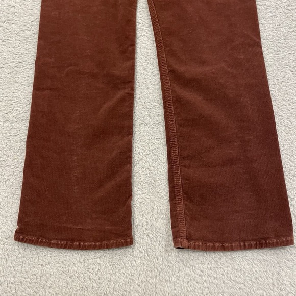 Mother Jeans Mid Rise Rider Ankle Corduroy Pants Womens 28 Brown Rum Russian - Picture 10 of 16